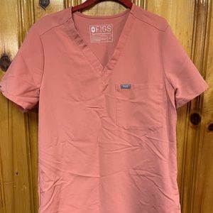 FIGS - PEACH COLOR - Womens one pocket scrub top